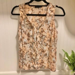 V Neck Floral Blouse